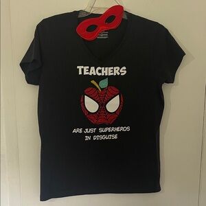 Gildan Black Superhero Teacher T-Shirt